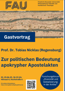 Zum Artikel "Forschungsforum „Diversität und Globalisierung in der Antike“: Gastvortrag"